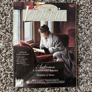 Vintage Victoria Magazine October 1988 Autumn A Sentimental Journey